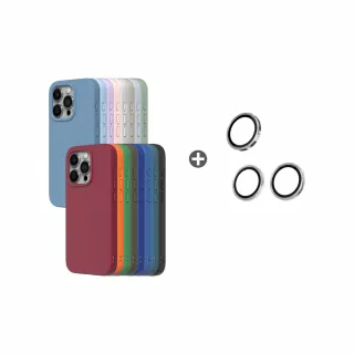 【RHINOSHIELD 犀牛盾】iPhone 15 Pro Max 6.7吋 耐衝殼鏡頭貼組｜SolidSuit手機殼+鏡頭保護貼