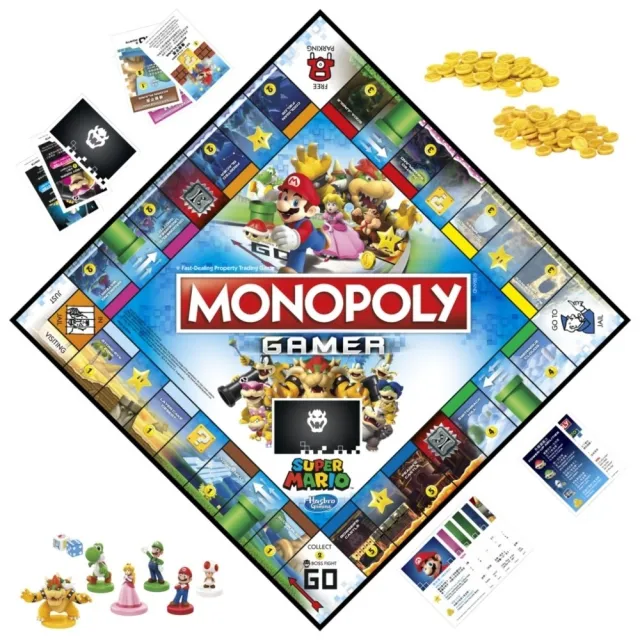 【Hasbro Gaming 孩之寶桌遊】專推系列(超級瑪利歐冒險大挑戰遊戲組 精裝版 F6107)
