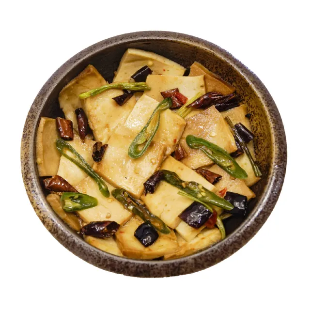 【南門市場老林記】椒麻千層豆腐10盒組(每盒250g共10盒 全素 南門市場 素食花椒百頁)
