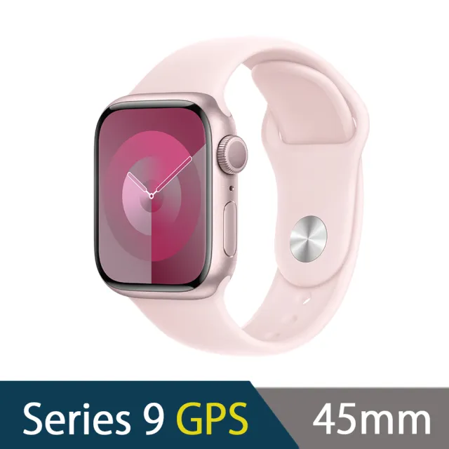 Apple】Watch Series 9 GPS版45mm(鋁金屬錶殼搭配運動型錶帶) - momo