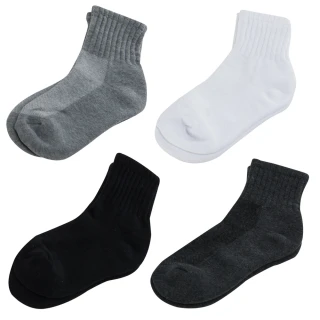 【KEROPPA 可諾帕】可諾帕細針毛巾底7比1氣墊1/2襪x4雙(C91003)