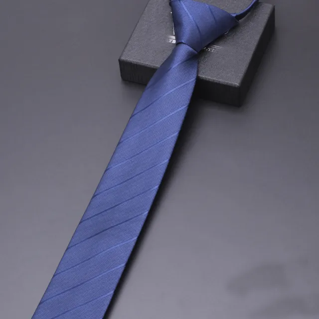 【拉福】歐美領帶6cm中窄版領帶拉鍊領帶