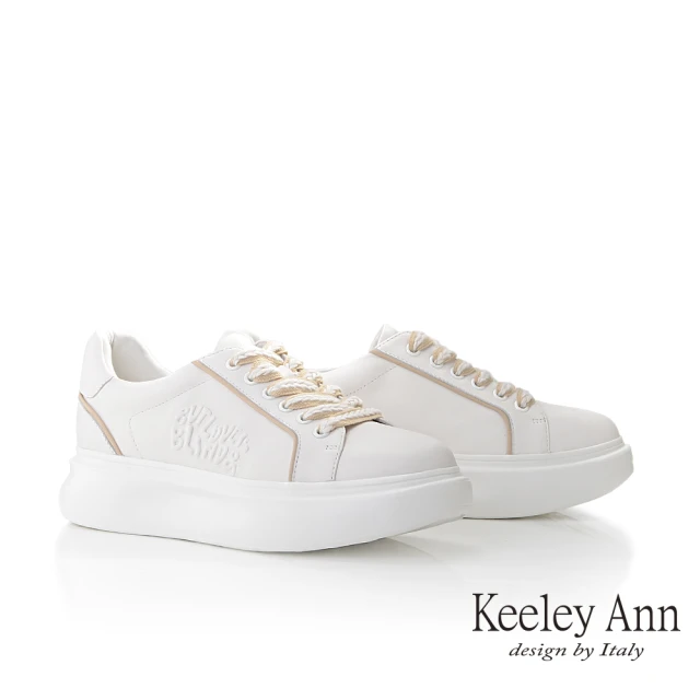 Keeley AnnKeeley Ann 圖騰平底休閒鞋(奶茶色376577135-Ann系列)