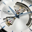 【HAMILTON 漢米爾頓旗艦館】爵士大師系列Open Heart鏤空腕錶40mm(自動上鍊 中性 精鋼錶帶 H32675150)
