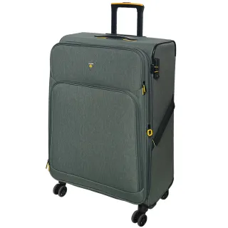 【LAMADA】28吋 限量款輕量都會系列布面旅行箱/行李箱/布箱(綠)