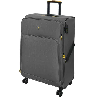【LAMADA】28吋 限量款輕量都會系列布面旅行箱/行李箱/布箱(灰)