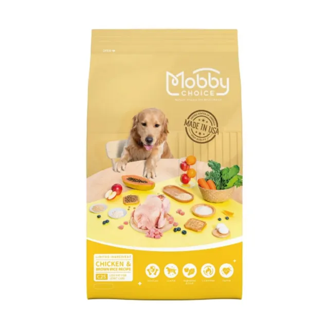 【Mobby 莫比】C25雞肉米低卡關節食譜 7.5kg（1.5kg*5包出貨）(狗糧、狗飼料、犬糧)