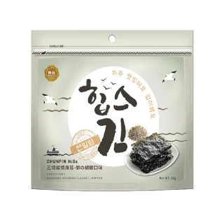 【CHUN PIN 雋品】HiBs 三切韓式海苔(御之胡椒30g)
