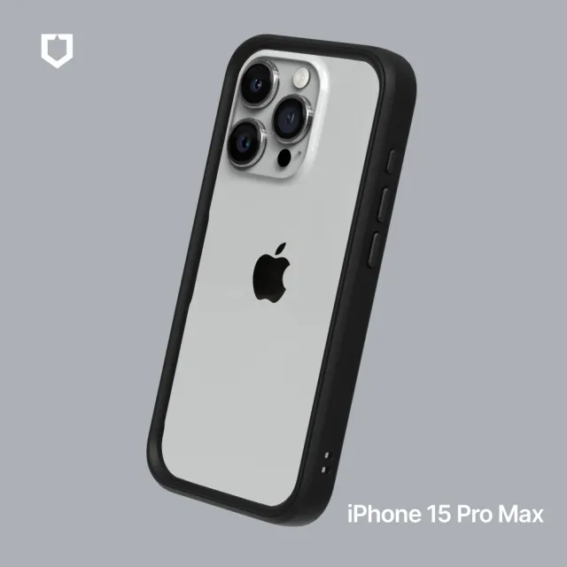 【RHINOSHIELD 犀牛盾】iPhone 15 Pro Max 6.7吋 CrashGuard 模組化防摔邊框手機保護殼(獨家耐衝擊材料)