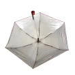 【COACH】C Logo攜帶型抗UV折疊晴雨傘(深咖紅邊)