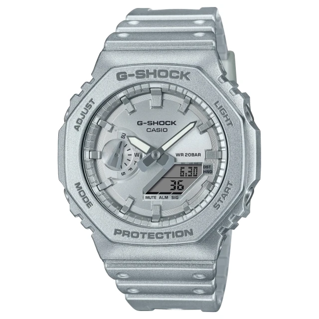 【CASIO 卡西歐】G-SHOCK 科幻金屬塗裝雙顯錶(GA-2100FF-8A)