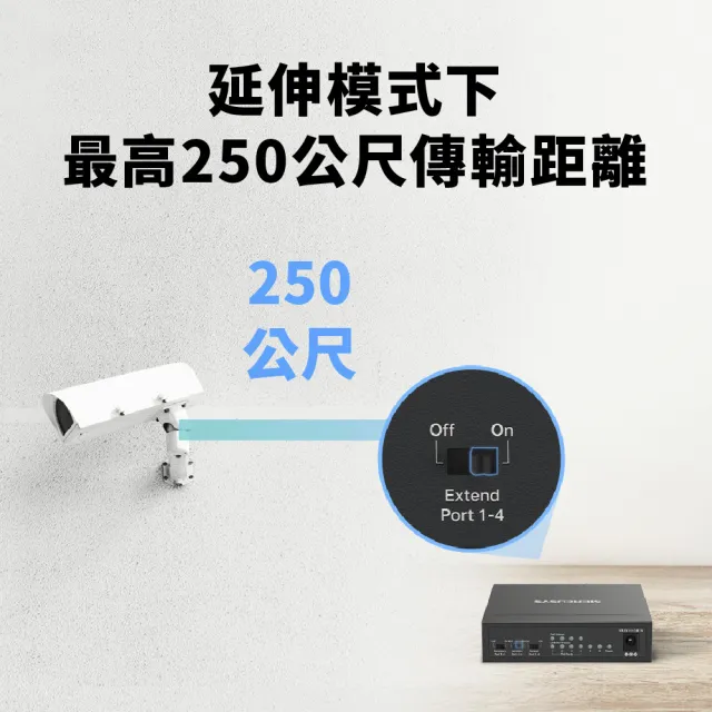 【Mercusys 水星】6埠 Gigabit 40W PoE供電 金屬殼 網路交換器(MS106LP)