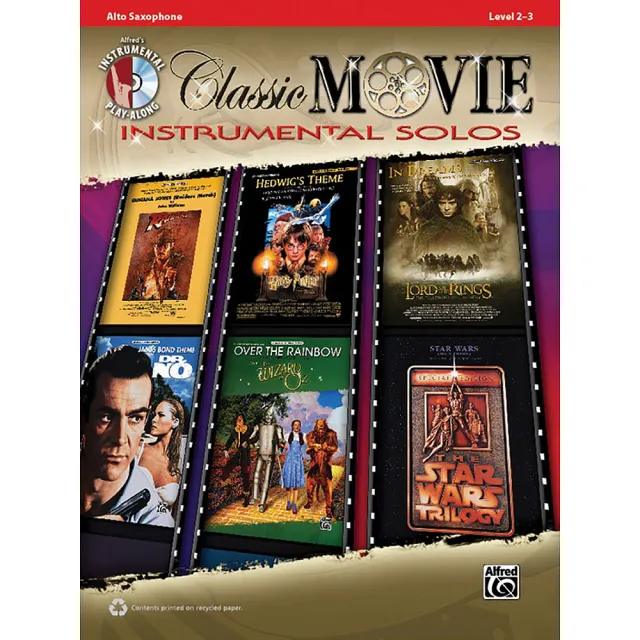 【Kaiyi Music 凱翊音樂】Classic Movie Instrumental Solos Alto Sax Book & CD