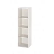 【艾蜜莉的家】1.1尺塑鋼白橡色置物櫃 收納櫃(免組裝)