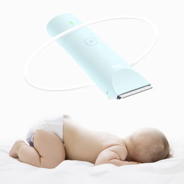 【樂邁家居】幼兒 電動理髮器 全機防水 靜音安全 USB充電(全套組 盒損福利品)