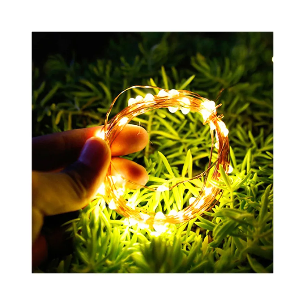 【Saikoyen】LED太陽能銅線燈1000cm燈串1組(派對佈置 戶外 LED 氣氛燈 銅線燈 庭園燈)