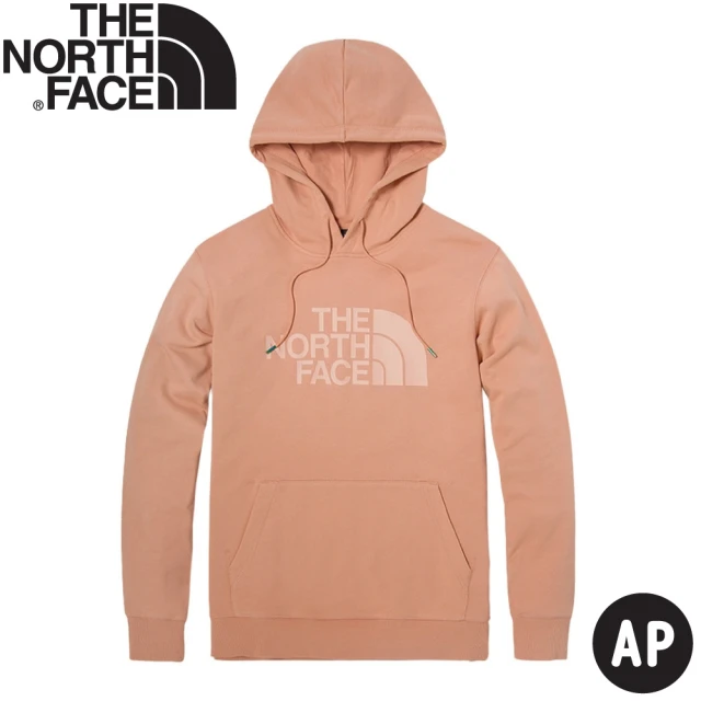 The North Face LOGO 連帽T恤AP《咖粉》4U8Y/保暖休閒大學T(悠遊山水)