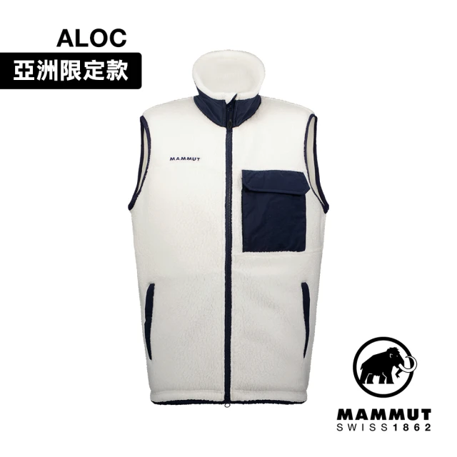 Mammut 長毛象 Miracle ML Vest AF 日系輕量刷毛立領背心 白/海洋藍 男款 #1014-05350