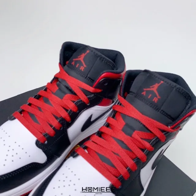 NIKE 耐吉】Air Jordan 1 Mid Gym Red 黑頭黑白紅(DQ8426-106) - momo