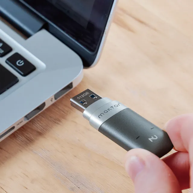 【Maktar】Nukii新世代智慧型USB NFC 加密隨身碟(512G)