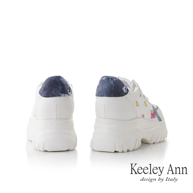 【Keeley Ann】單寧綁帶老爹鞋(藍色376787460-Ann系列)