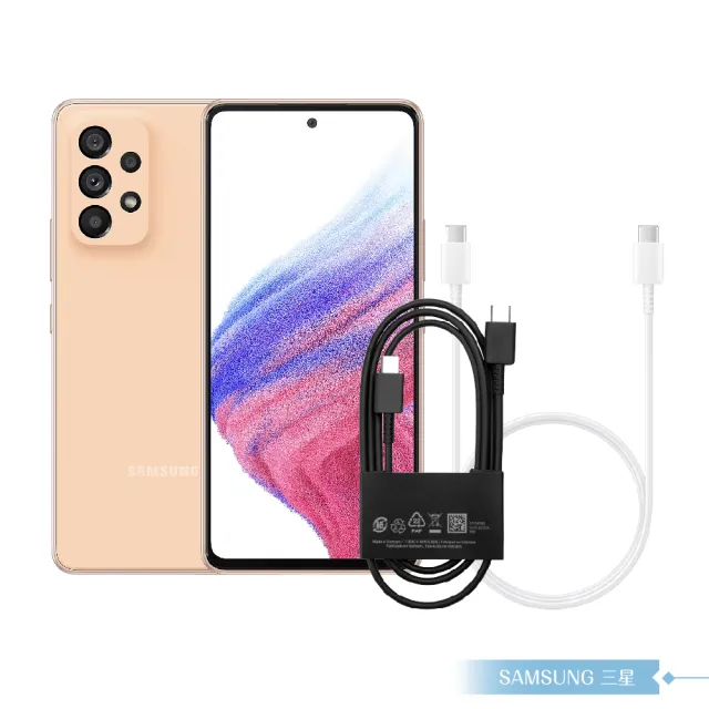 【Samsung 三星】三星製造 雙 Type-C 快充充電線-密封裝(for Galaxy A)