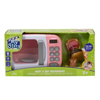 【ToysRUs 玩具反斗城】My Story 家家酒微波爐玩具組粉(兒童 玩具 家家酒)
