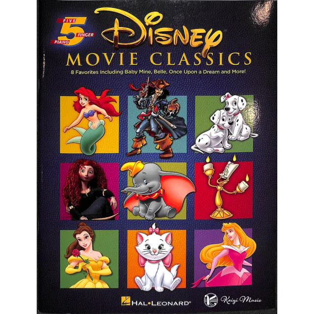 【Kaiyi Music 凱翊音樂】五指鋼琴樂譜：迪士尼經典電影選曲