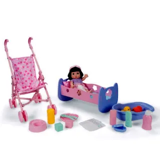 【ToysRUs 玩具反斗城】Baby Blush親親寶貝 豪華全套配件娃娃禮盒(兒童 玩具 家家酒)