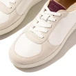 【FitFlop】RALLY LEATHER/SUEDE PANEL SNEAKERS時尚百搭繫帶休閒鞋-女(葡萄紫)