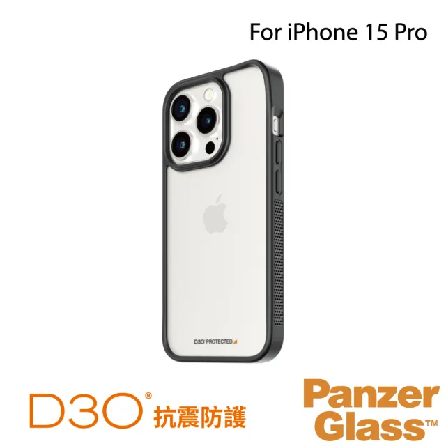 【PanzerGlass】iPhone 15 Pro 6.1吋 ClearCase 能量吸收材料D3O漾玻防摔殼(D3O奈米抗震防護)