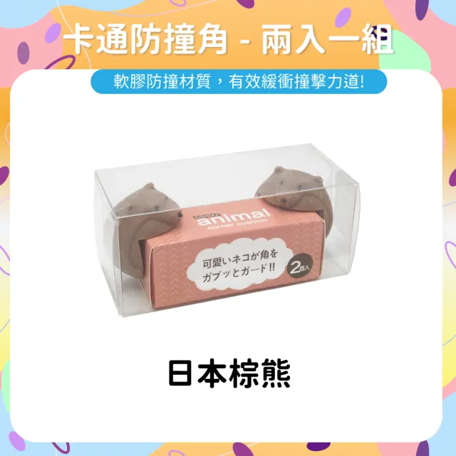 OhBabyLightly】卡通防撞角2個/盒(居家安全/安全防護/桌腳防撞/動物