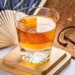【田島硝子】日本手工吹製 富士山杯 夏季款 夏季花火  威士忌杯 酒杯 玻璃杯 隨飲料變色(TG23-015-FWCY)