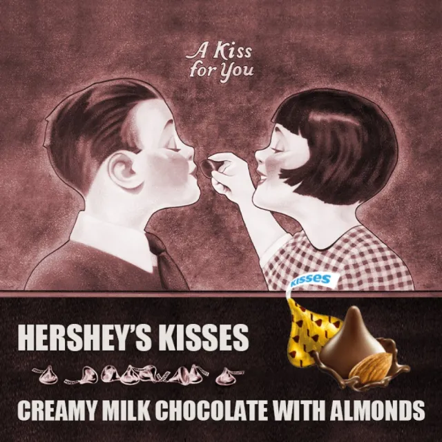 【Hersheys 好時】Kisses水滴杏仁夾餡牛奶巧克力82g(巧克力)