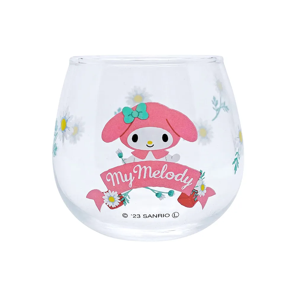 【SANRIO 三麗鷗】不倒翁玻璃杯 美樂蒂(餐具雜貨)