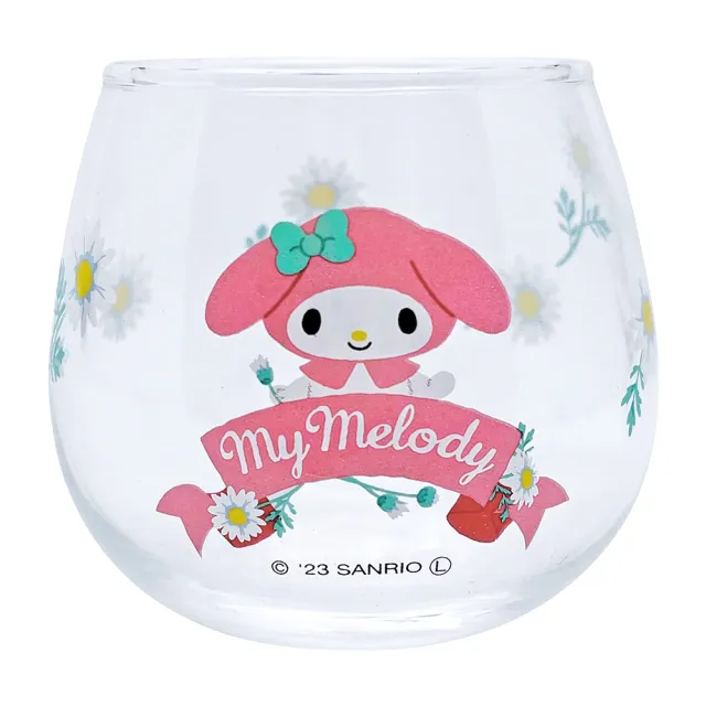 【SANRIO 三麗鷗】不倒翁玻璃杯 美樂蒂(餐具雜貨)