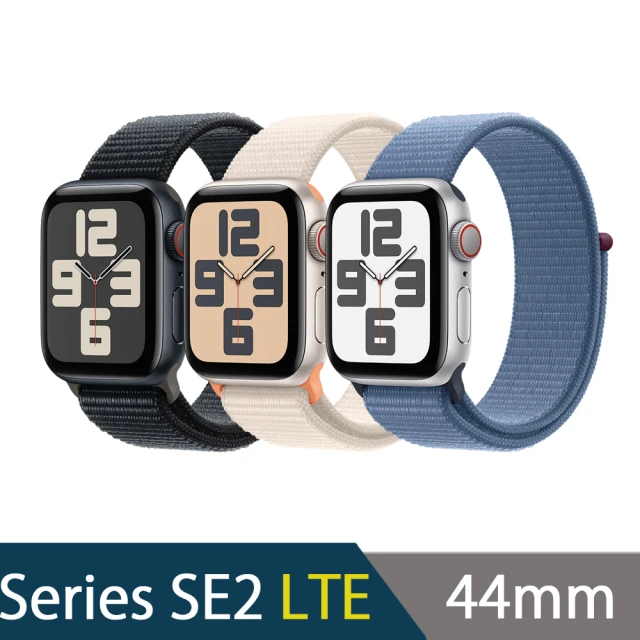 AppleApple Watch Series SE2 2023 LTE版 44mm(鋁金屬錶殼搭配運動型錶環)