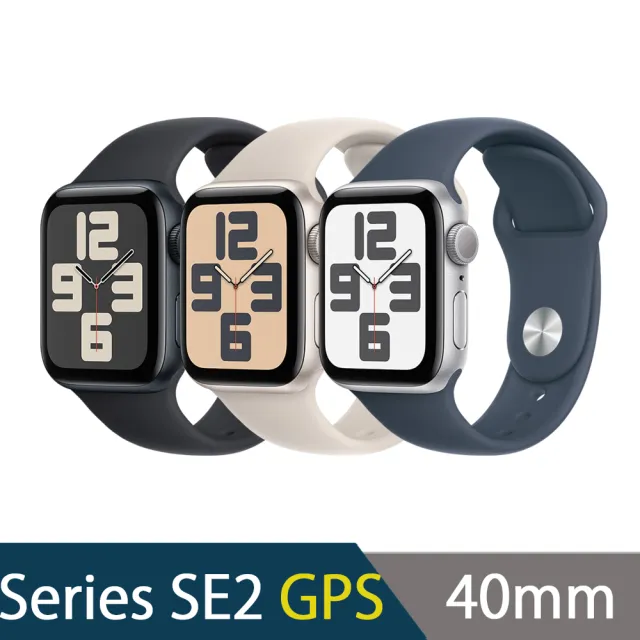 Apple】Watch Series SE2 2023 GPS版40mm(鋁金屬錶殼搭配運動型錶帶