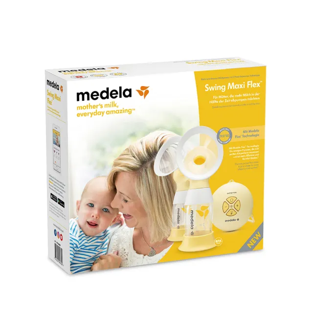 Medela】Swing Maxi Flex 絲韻翼╴舒悅版電動雙邊吸乳器(全球產院指定