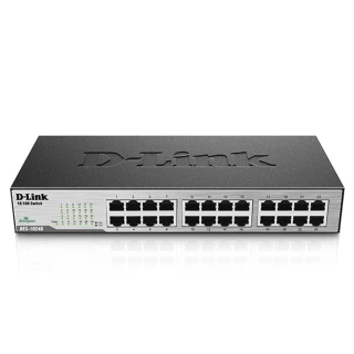 【D-Link 友訊】(3入)DES-1024D 24埠 10/100Mbps 桌上/機架型 乙太網路交換器switch hub