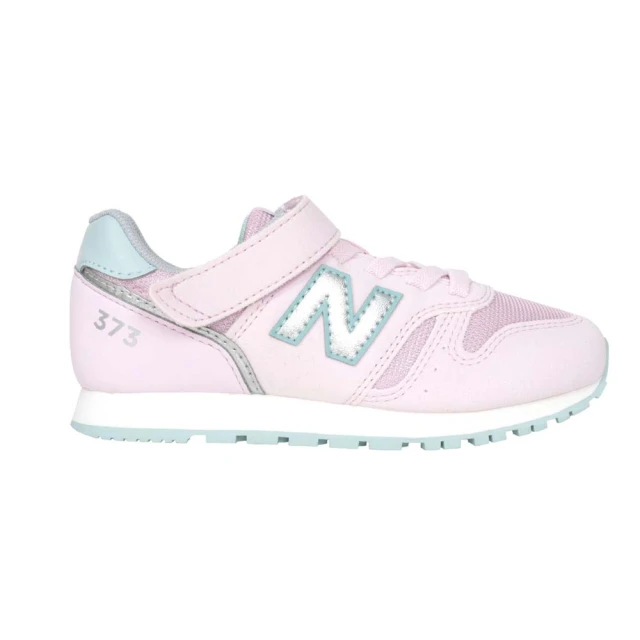 NEW BALANCE 17-23CM_女中童休閒運動鞋-WIDE-373系列 NB 寬楦 粉紅淺綠(YV373AF2)