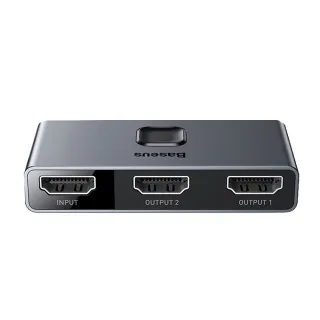 【BASEUS 倍思】HDMI雙向切換器(4K HD高清影像轉換 數字顯示 一鍵切換 轉換器)