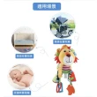 【Giscoo 聚思庫】嬰兒拉鈴小動物掛件-獅子(安撫玩具 動物娃娃 嬰兒車 嬰兒床 掛件)