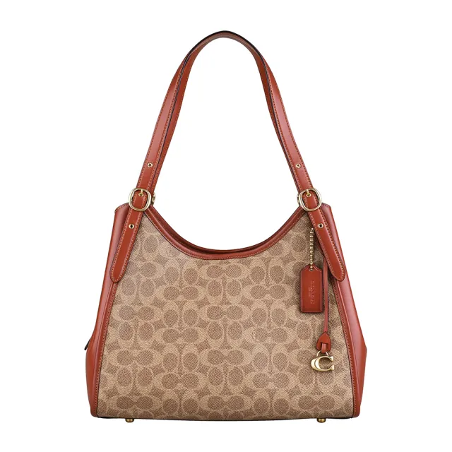 Coach logo shoulder bag clearance