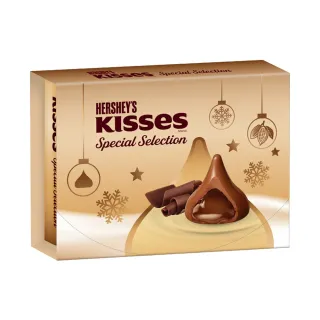 【Hersheys 好時】Kisses可可慕斯口味夾餡牛奶巧克力(盒裝162g 每盒約36顆)