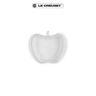 【Le Creuset】瓷器迷你蘋果造型烤盤16.5cm(棉花白)