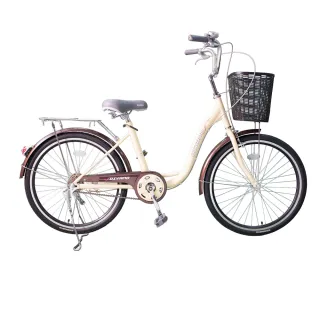 【DIVANO】DIVANO 26吋單速低跨淑女車(紅 粉 紫 米)