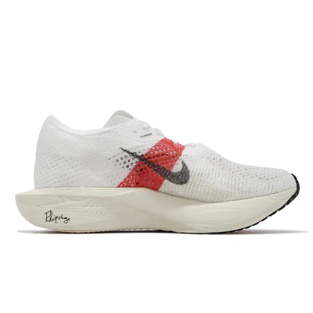 【NIKE 耐吉】競速跑鞋 ZoomX Vaporfly Next% 3 EK 白 紅 男鞋 女鞋 路跑 馬拉松(FD6556-100)