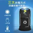 【新錸家居】第三代升級18650可拆換鋰電池充電LED太陽能COB伸縮露營燈手電筒(USB或Type-C戶外攜帶可掛提)
