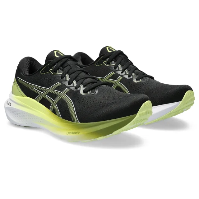 asics 亞瑟士】GEL-KAYANO 30 2E 男款寬楦緩震支撐穩定慢跑鞋黑黃